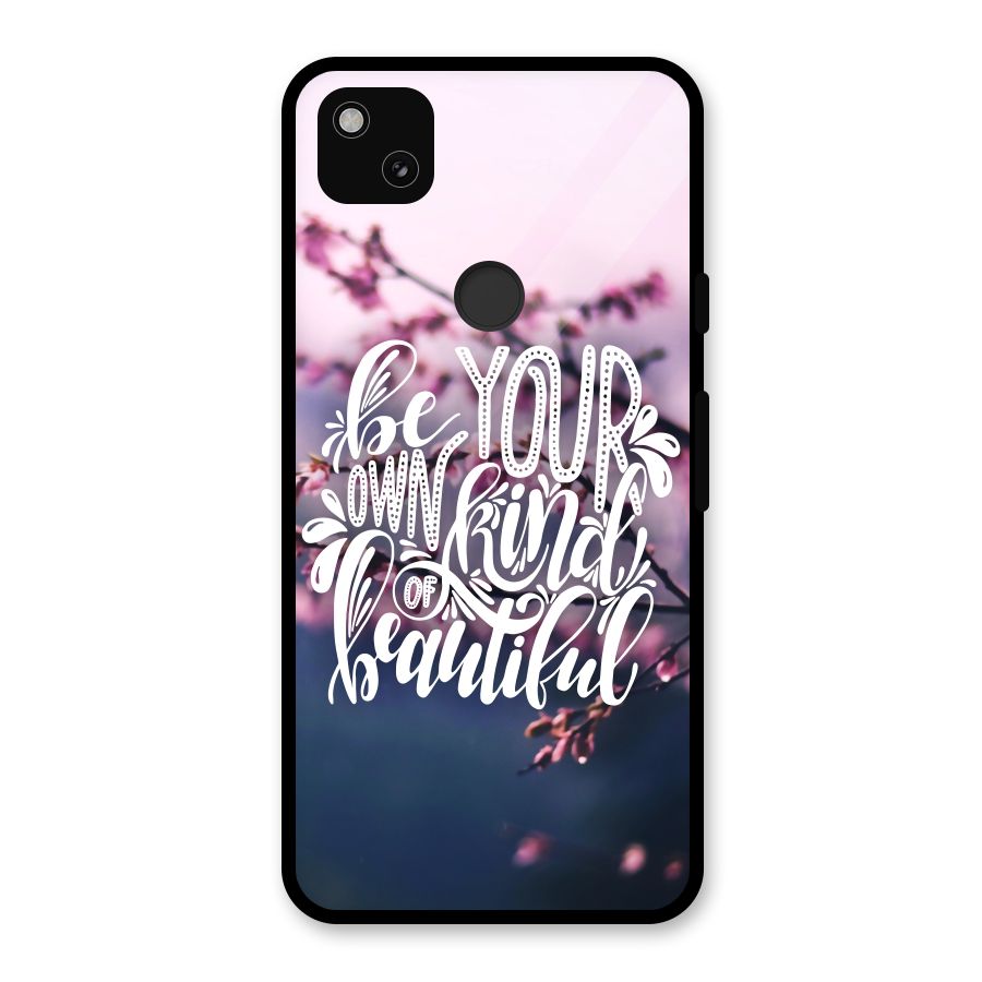 Own Kind of Beautiful Glass Back Case for Google Pixel 4a
