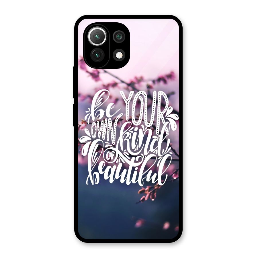 Own Kind of Beautiful Glass Back Case for Mi 11 Lite