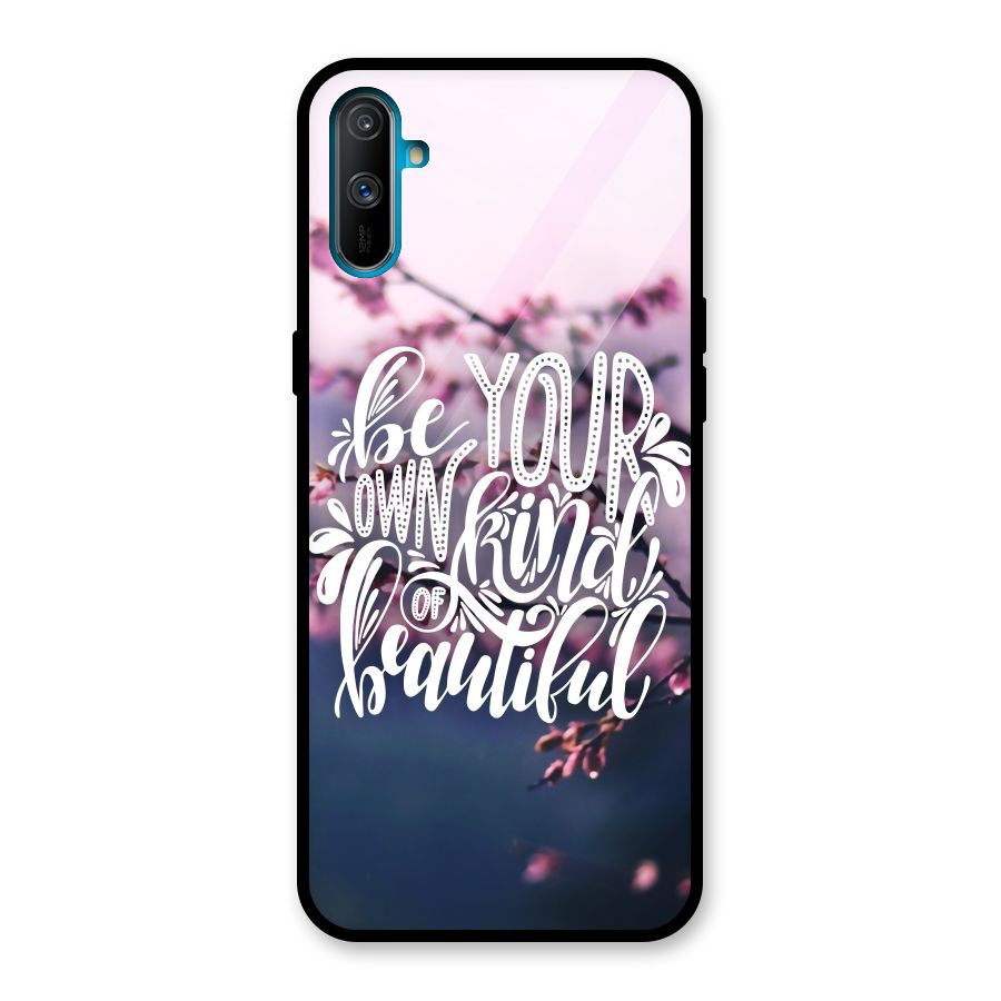 Own Kind of Beautiful Glass Back Case for Realme C3