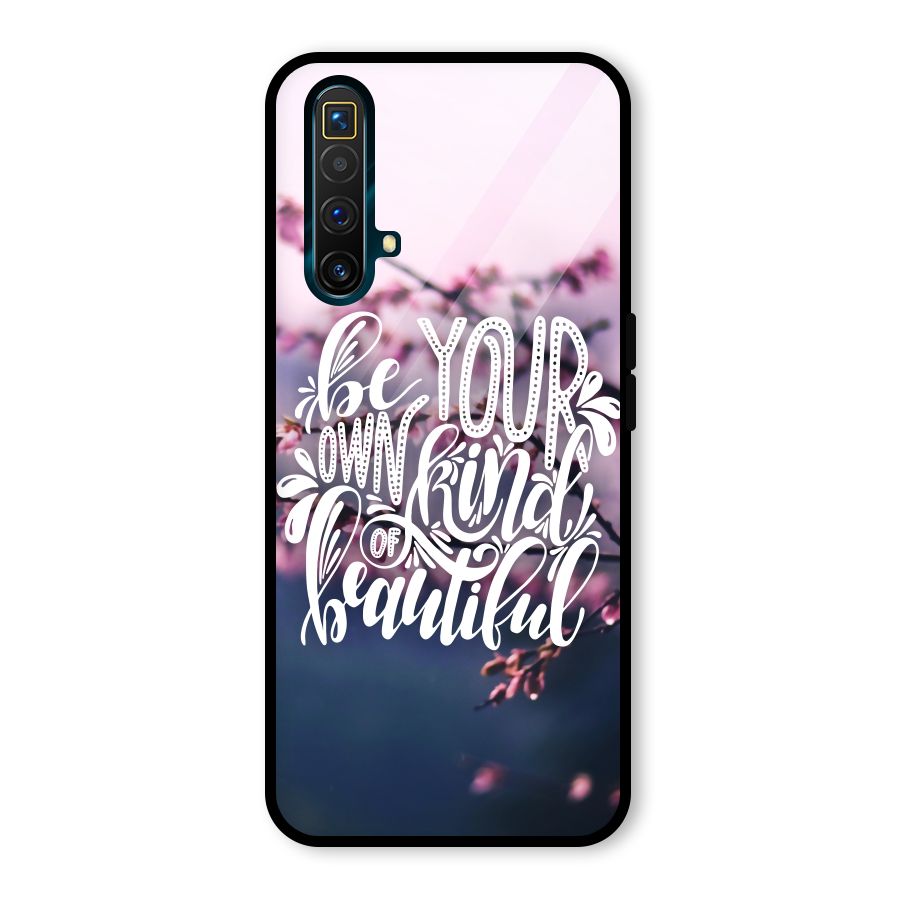 Own Kind of Beautiful Glass Back Case for Realme X3 SuperZoom