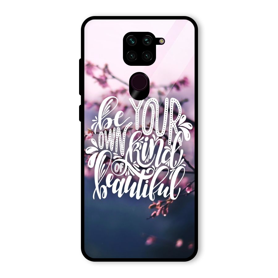 Own Kind of Beautiful Glass Back Case for Redmi Note 9
