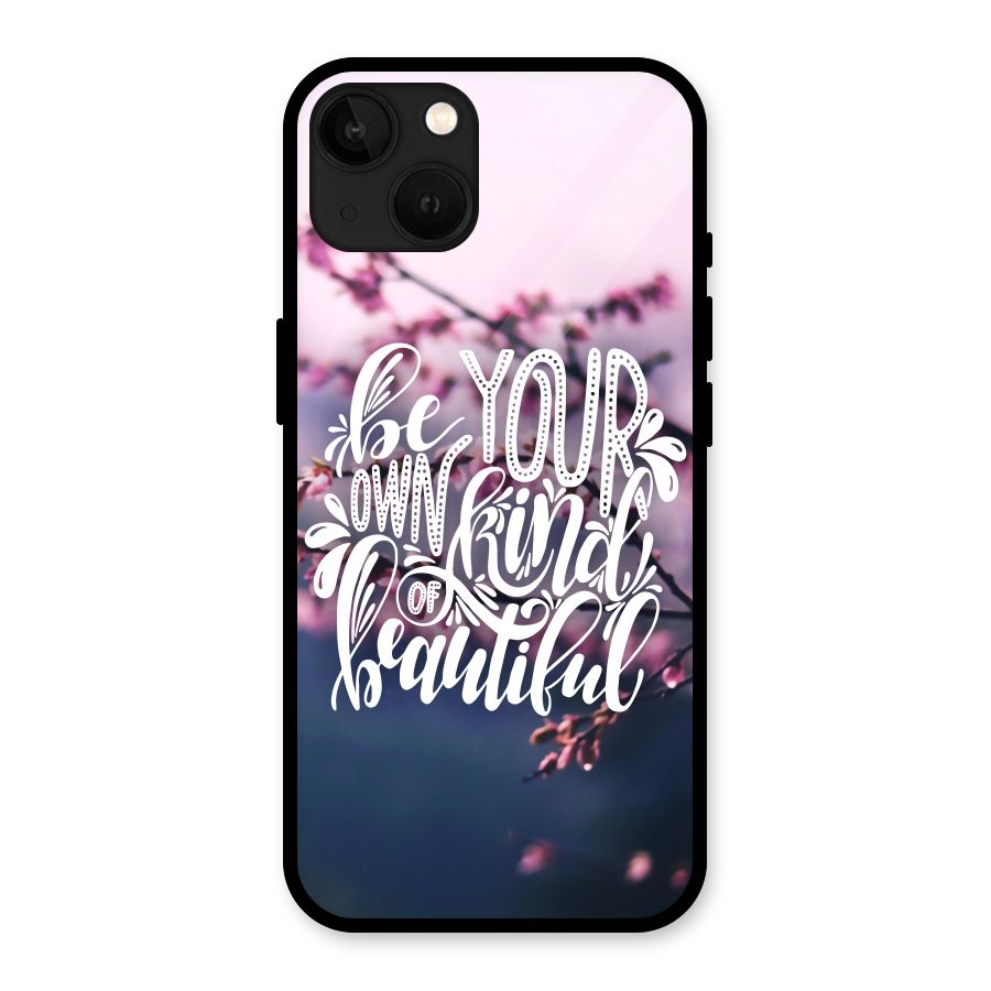 Own Kind of Beautiful Glass Back Case for iPhone 13