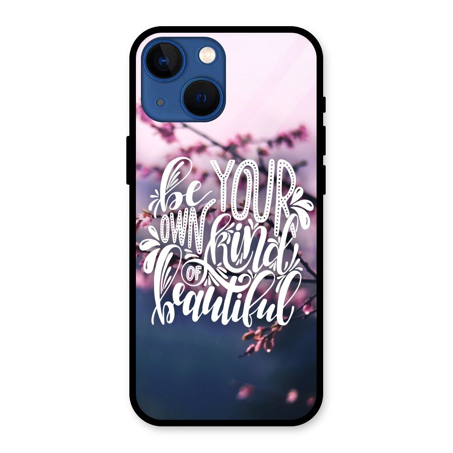 Own Kind of Beautiful Glass Back Case for iPhone 13 Mini