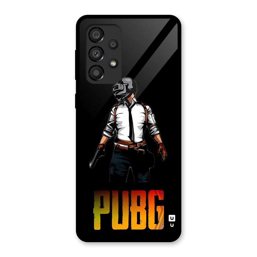 PUBG Game Art Glass Back Case for Galaxy A33 5G