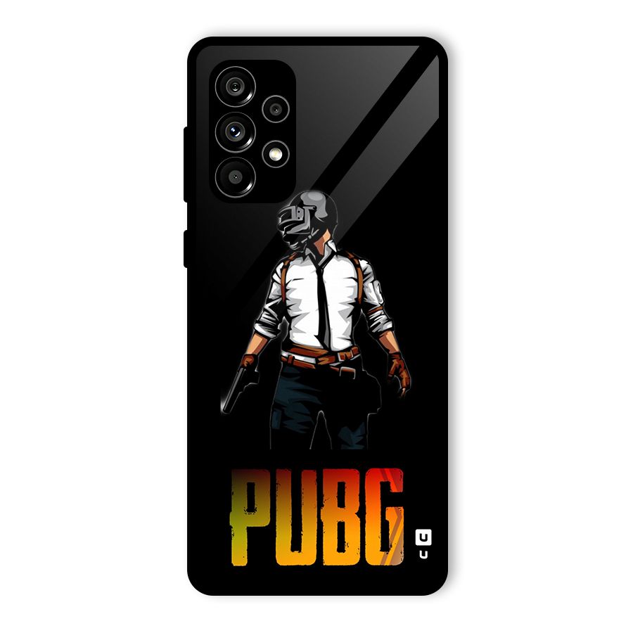 PUBG Game Art Glass Back Case for Galaxy A73 5G