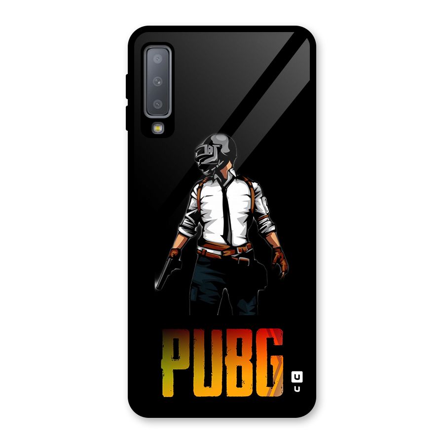 PUBG Game Art Glass Back Case for Galaxy A7 (2018)