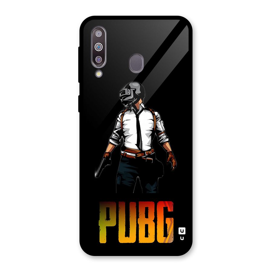 PUBG Game Art Glass Back Case for Galaxy M30
