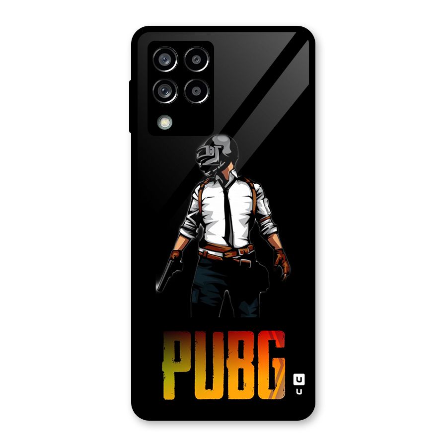 PUBG Game Art Glass Back Case for Galaxy M53 5G