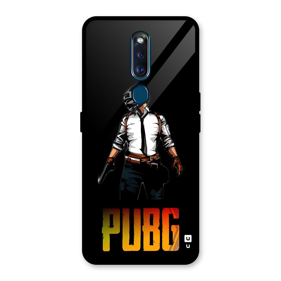 PUBG Game Art Glass Back Case for Oppo F11 Pro