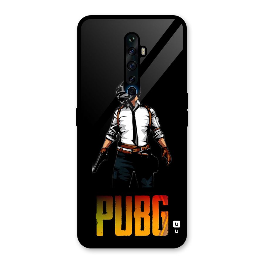 PUBG Game Art Glass Back Case for Oppo Reno2 F