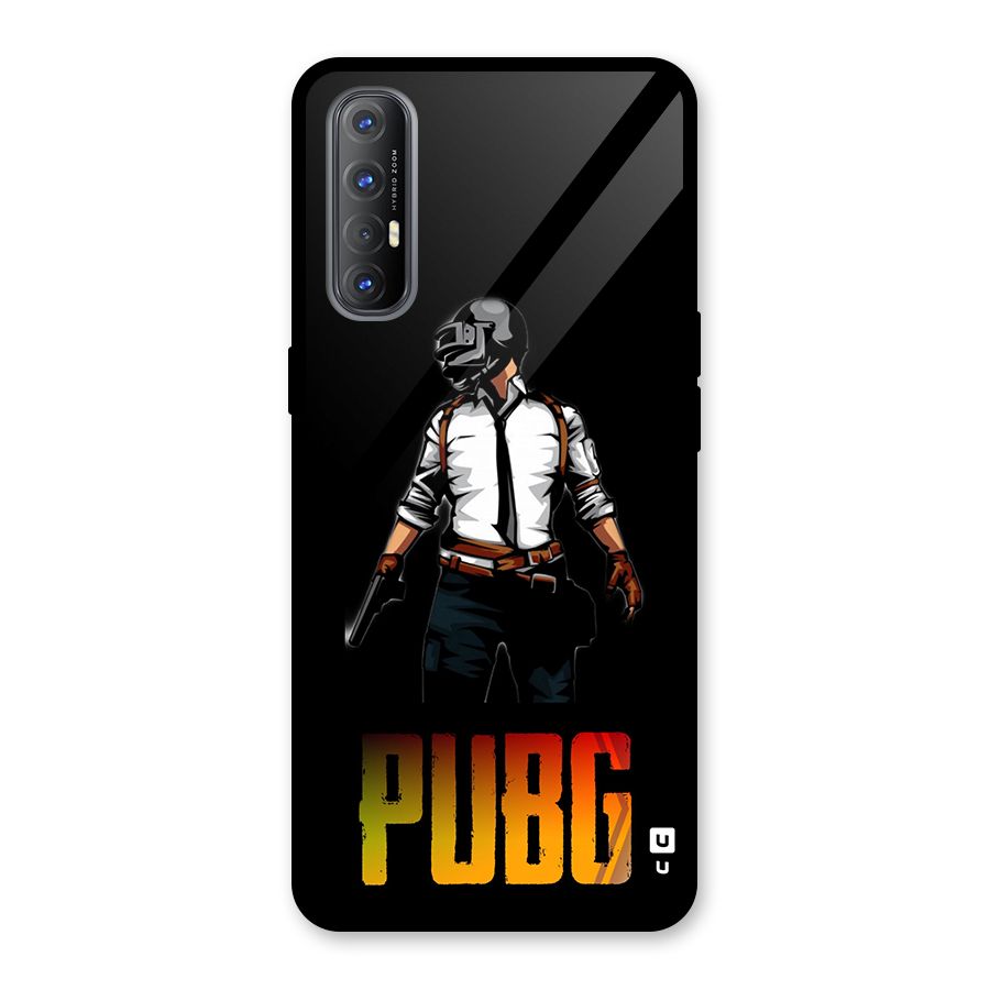 PUBG Game Art Glass Back Case for Oppo Reno3 Pro