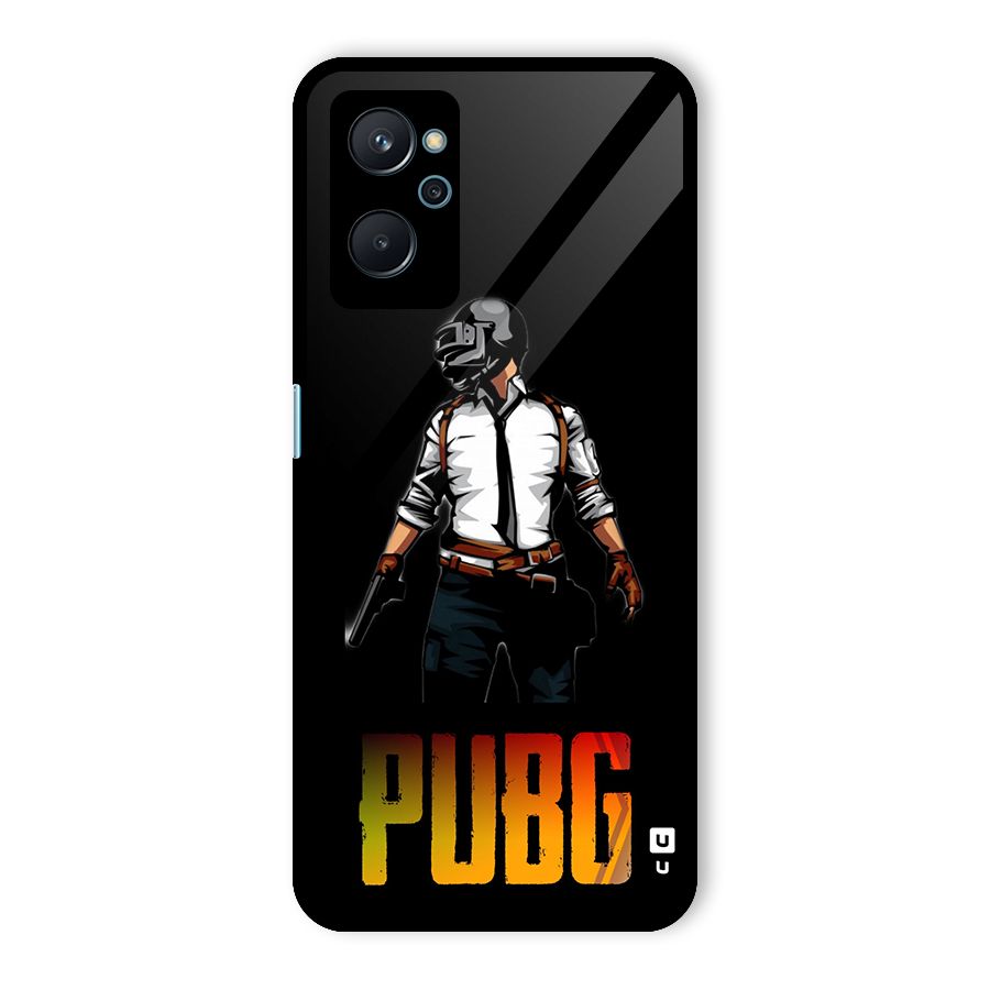 PUBG Game Art Glass Back Case for Realme 9i