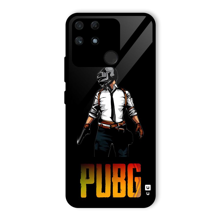 PUBG Game Art Glass Back Case for Realme Narzo 50A