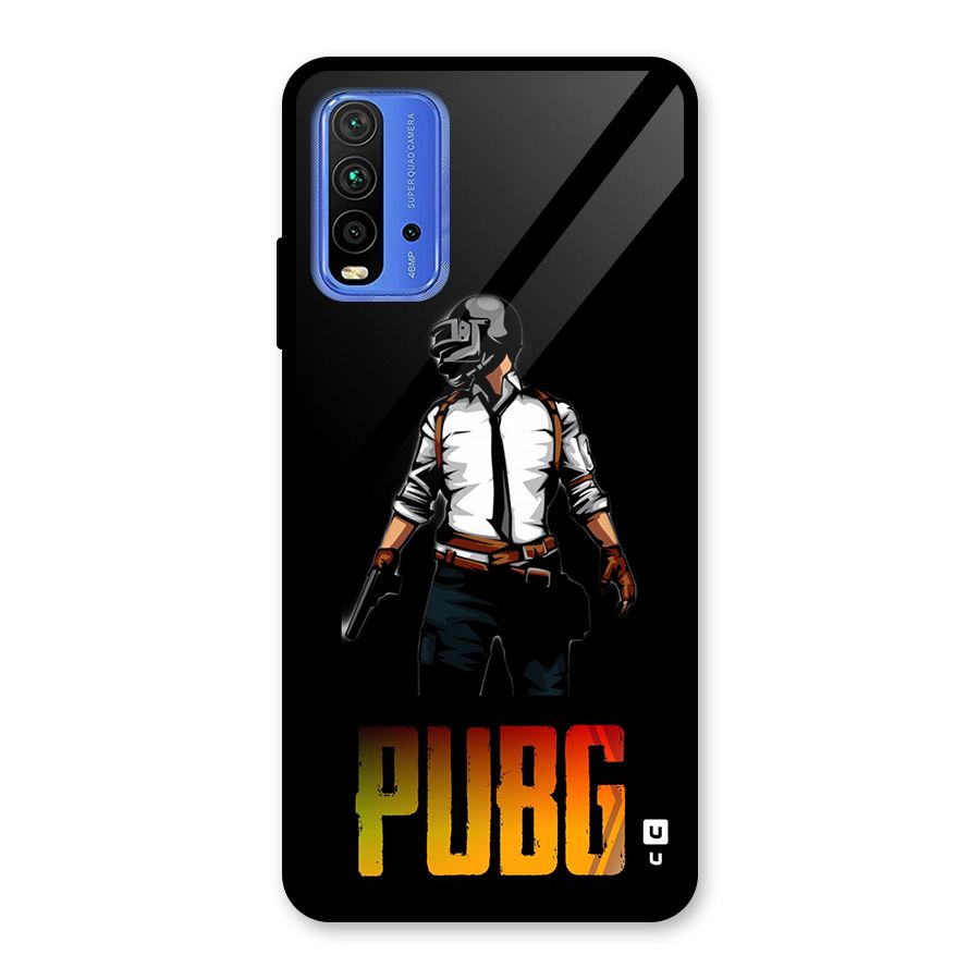 PUBG Game Art Glass Back Case for Redmi 9 Power