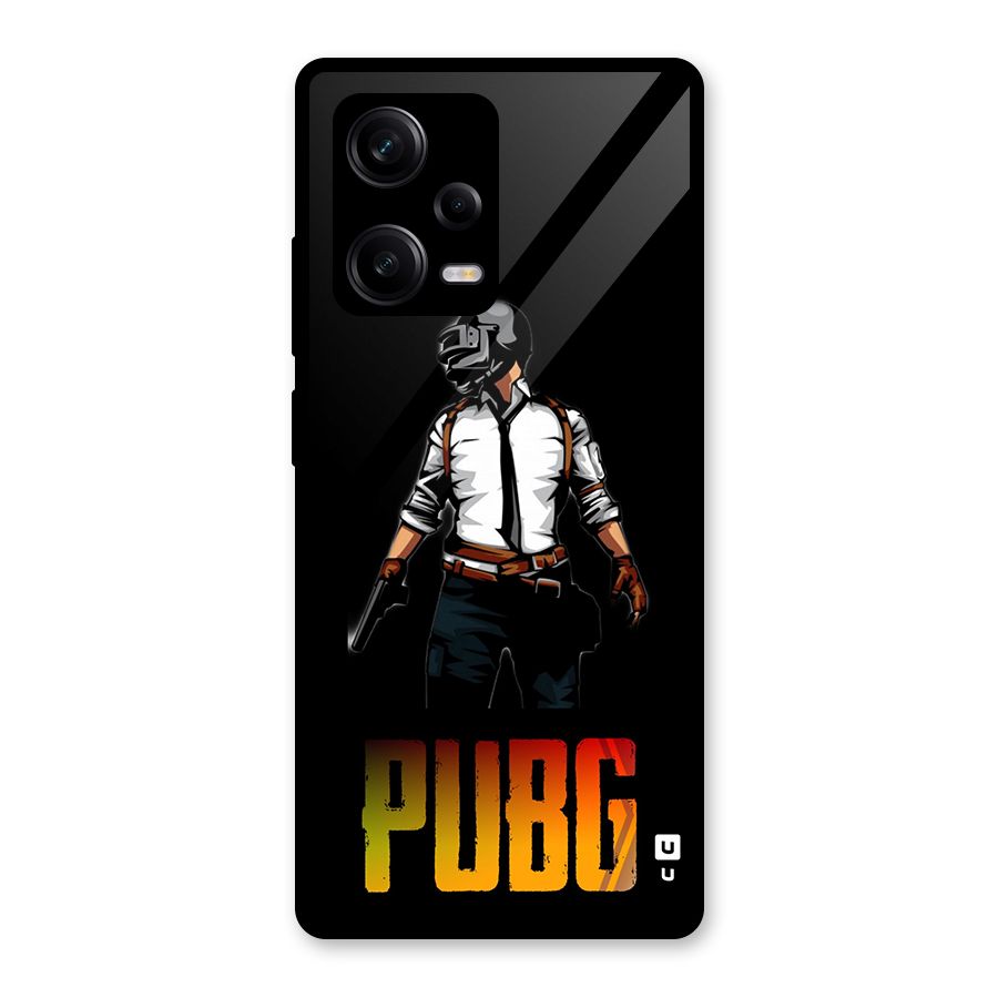 PUBG Game Art Glass Back Case for Redmi Note 12 Pro