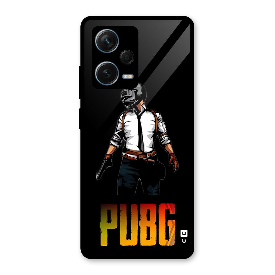 PUBG Game Art Glass Back Case for Redmi Note 12 Pro Plus 5G