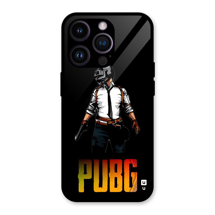 PUBG Game Art Glass Back Case for iPhone 14 Pro
