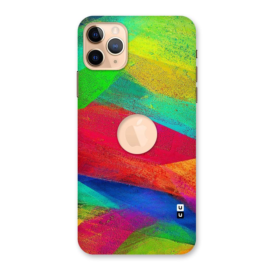 Paint Art Pattern Back Case for iPhone 11 Pro Max Logo Cut