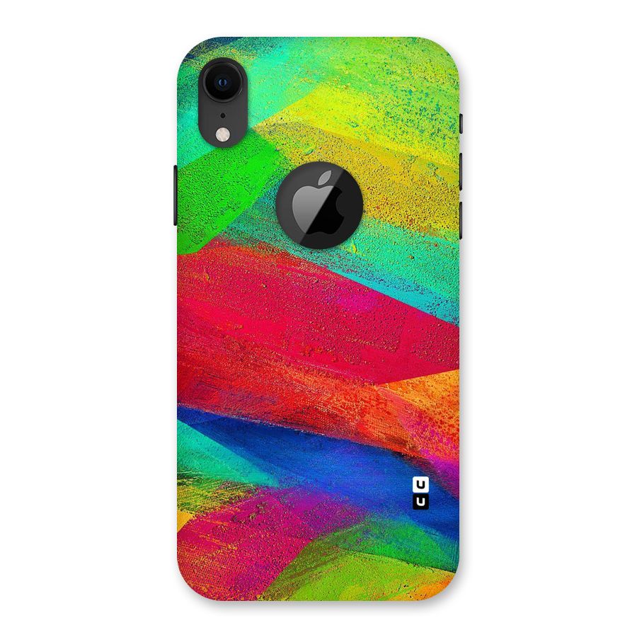 Paint Art Pattern Back Case for iPhone XR Logo Cut
