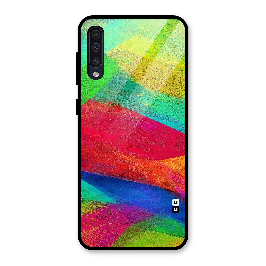 Paint Art Pattern Glass Back Case for Galaxy A50