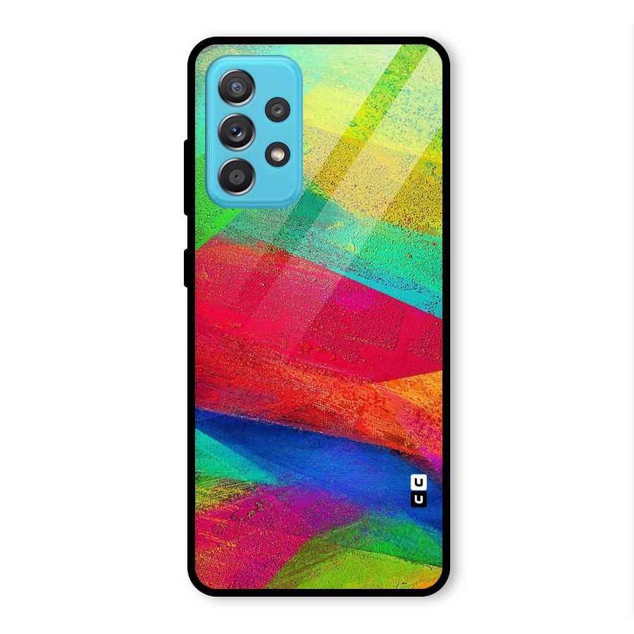 Paint Art Pattern Glass Back Case for Galaxy A52