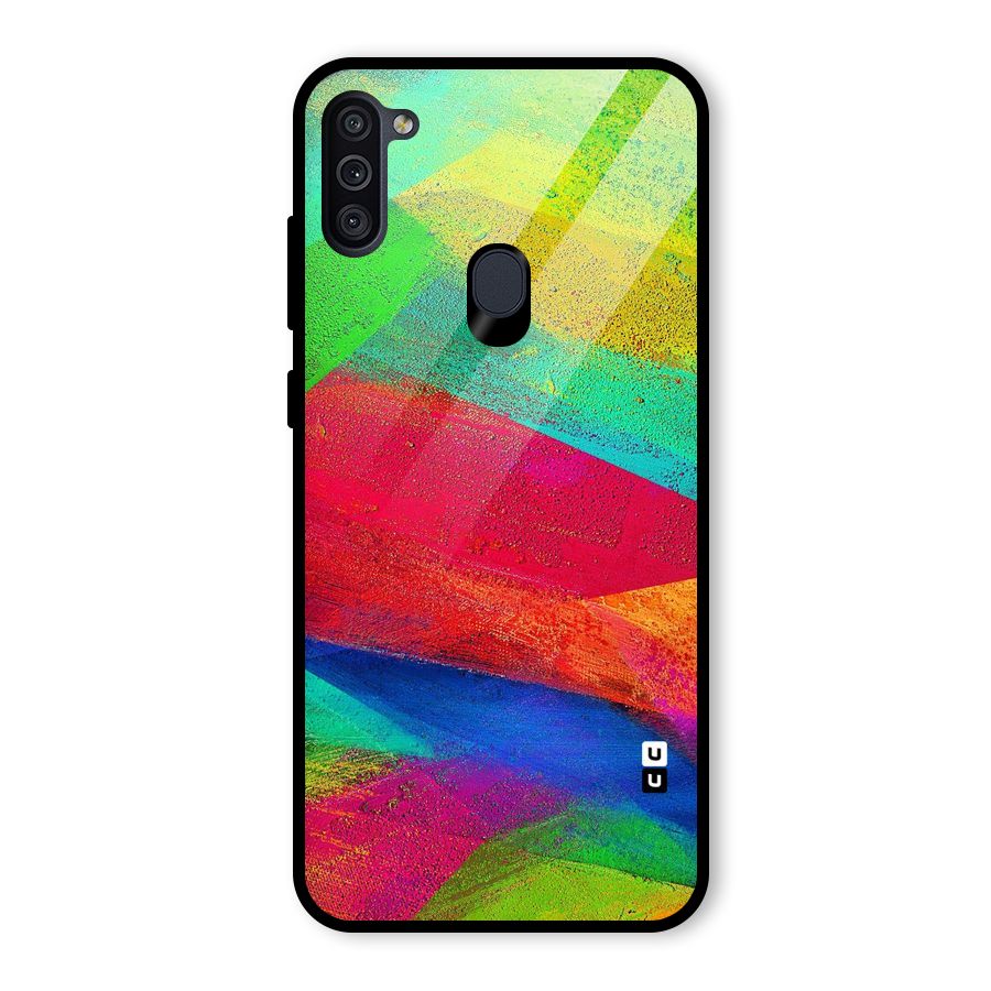 Paint Art Pattern Glass Back Case for Galaxy M11