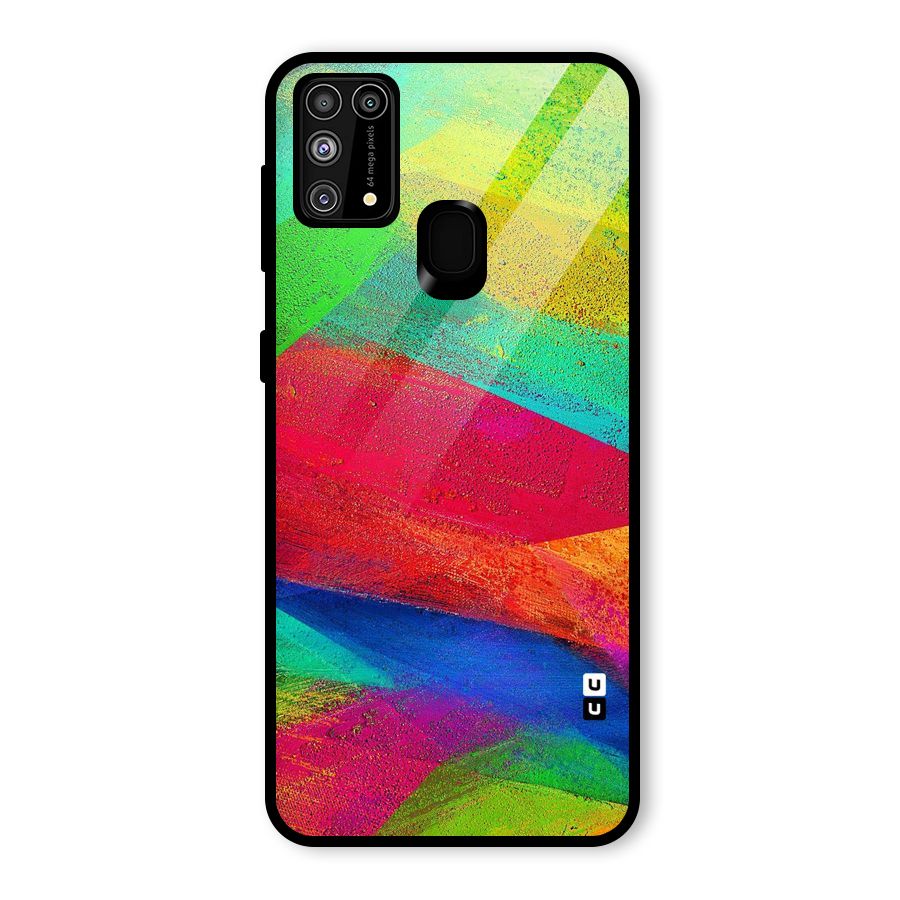 Paint Art Pattern Glass Back Case for Galaxy M31