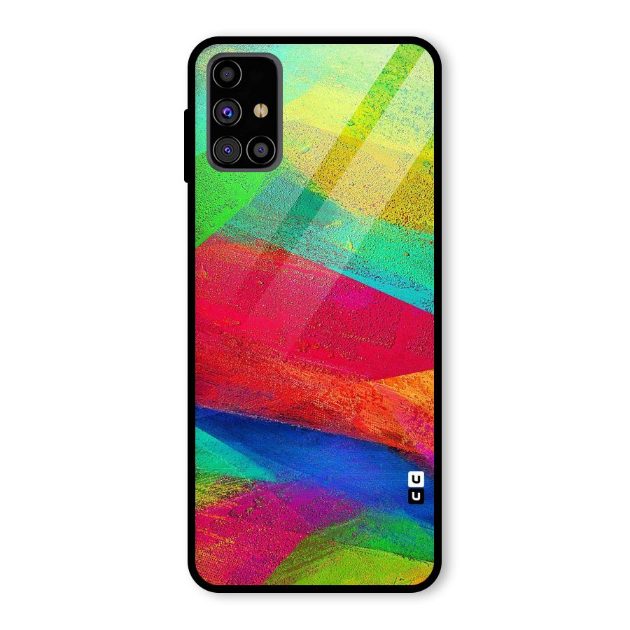 Paint Art Pattern Glass Back Case for Galaxy M31s