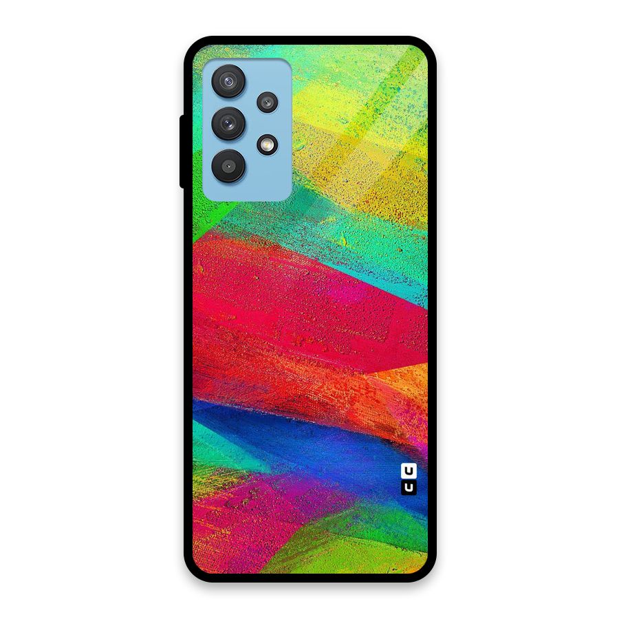 Paint Art Pattern Glass Back Case for Galaxy M32 5G