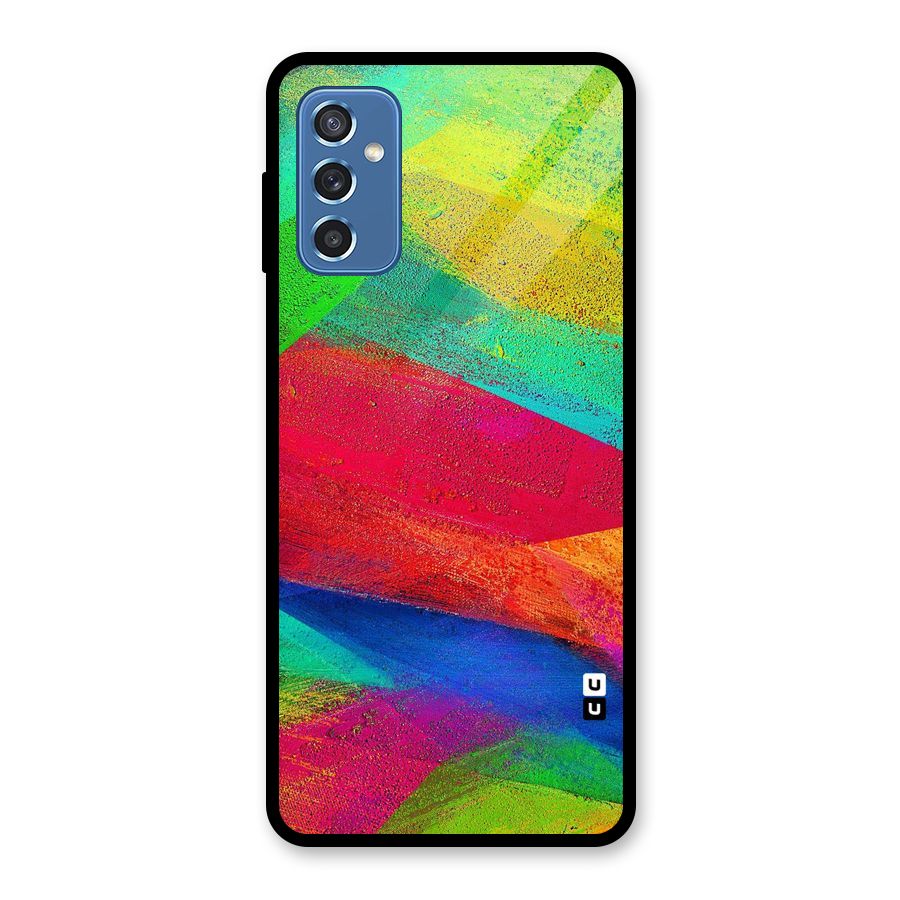 Paint Art Pattern Glass Back Case for Galaxy M52 5G