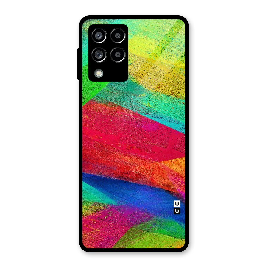 Paint Art Pattern Glass Back Case for Galaxy M53 5G