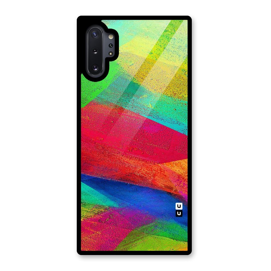 Paint Art Pattern Glass Back Case for Galaxy Note 10 Plus