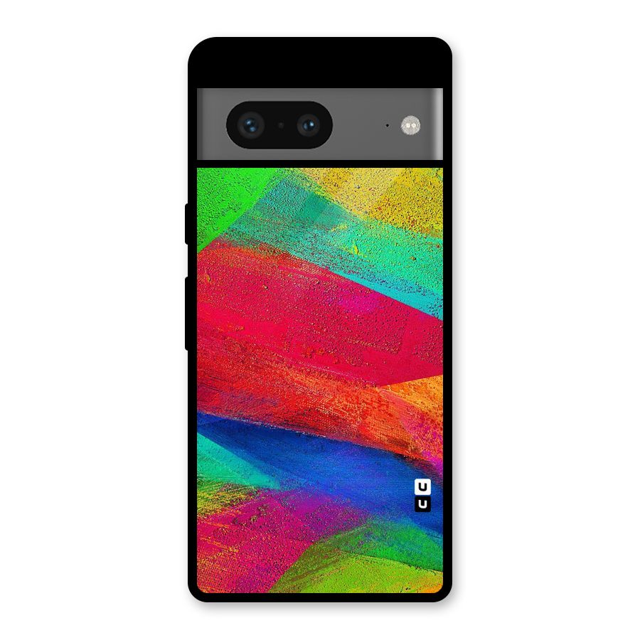 Paint Art Pattern Glass Back Case for Google Pixel 7