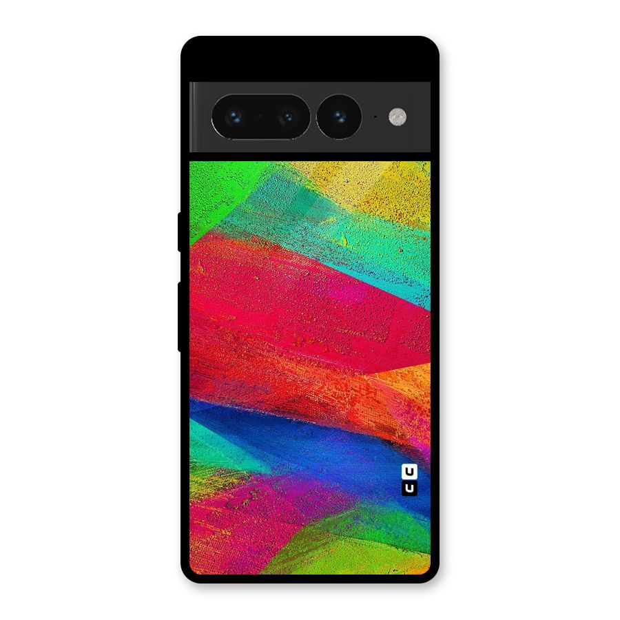 Paint Art Pattern Glass Back Case for Google Pixel 7 Pro