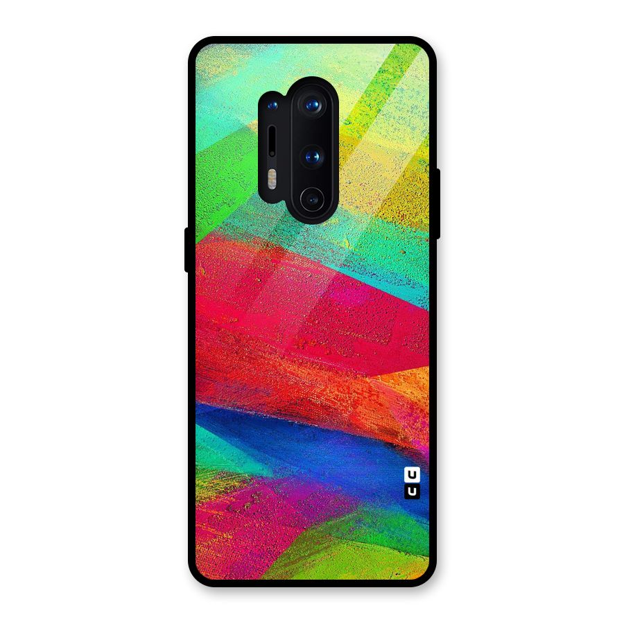 Paint Art Pattern Glass Back Case for OnePlus 8 Pro