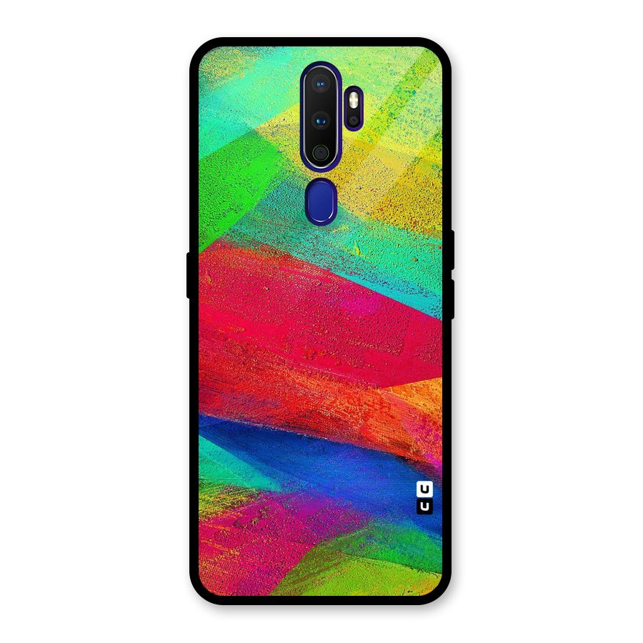 Paint Art Pattern Glass Back Case for Oppo A9 (2020)