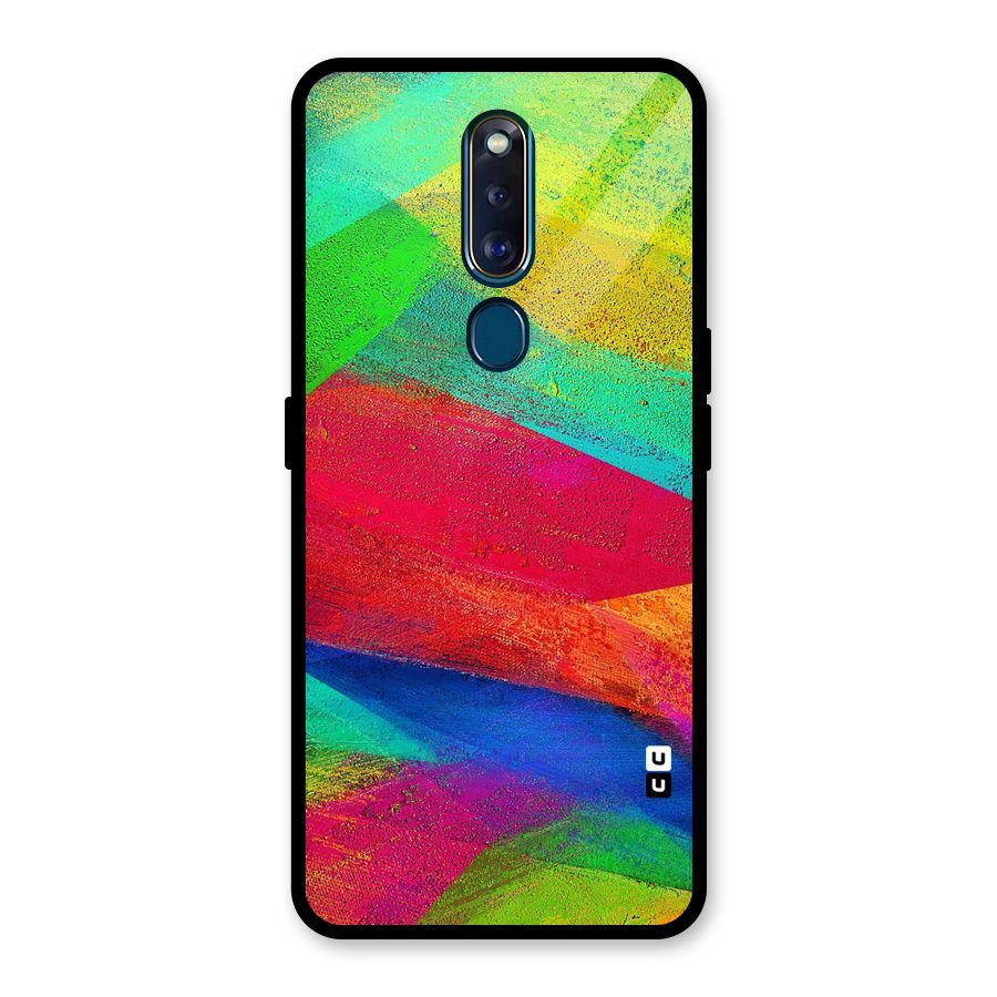 Paint Art Pattern Glass Back Case for Oppo F11 Pro