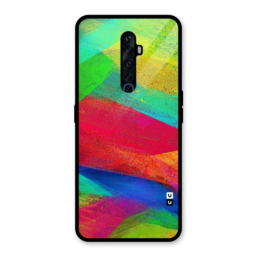 Paint Art Pattern Glass Back Case for Oppo Reno2 F