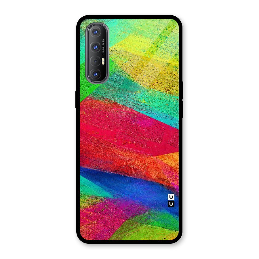 Paint Art Pattern Glass Back Case for Oppo Reno3 Pro