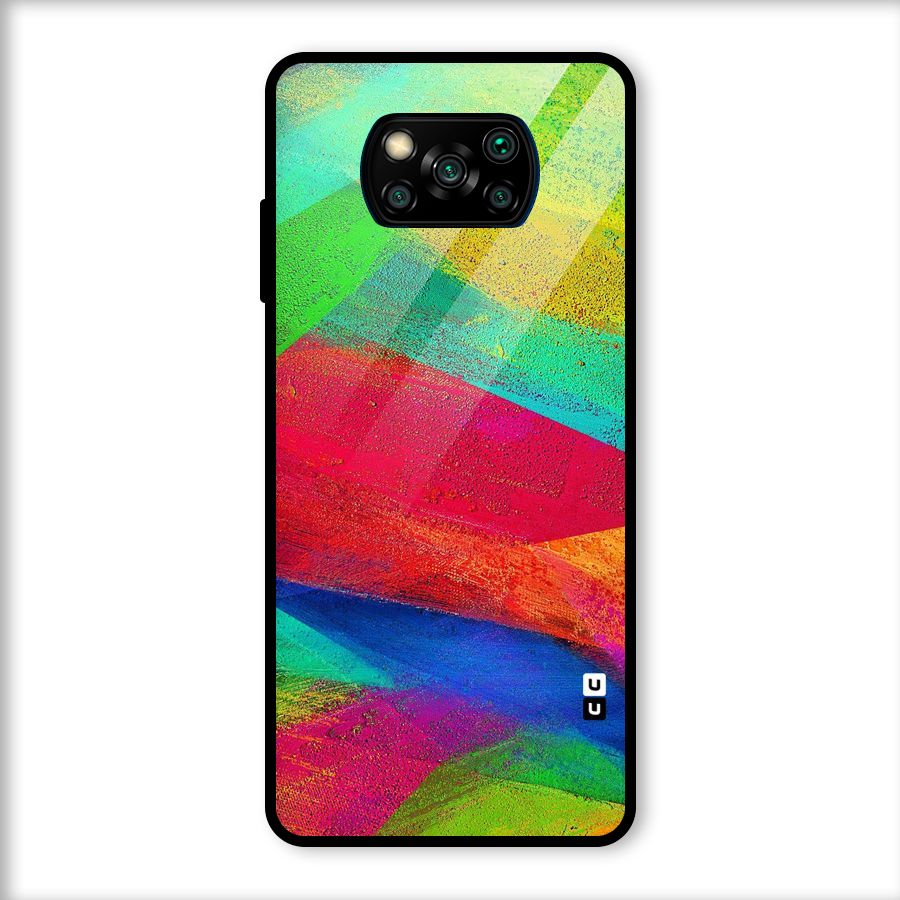 Paint Art Pattern Glass Back Case for Poco X3
