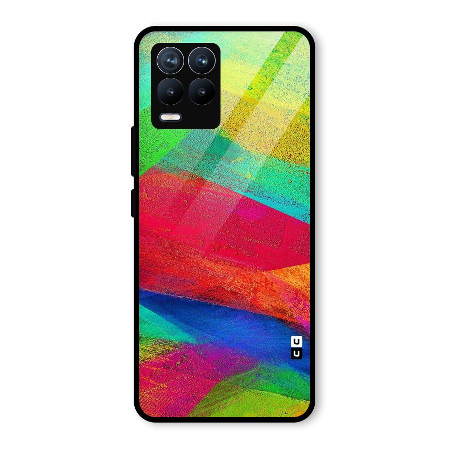 Paint Art Pattern Glass Back Case for Realme 8 Pro