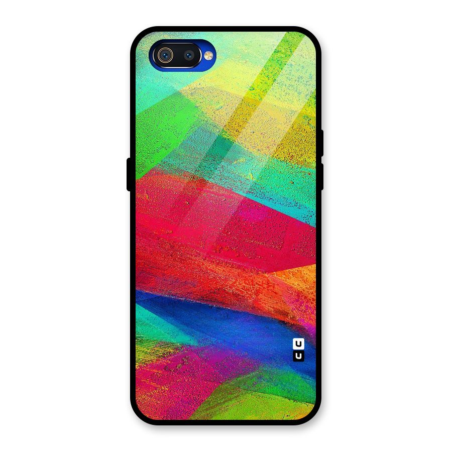 Paint Art Pattern Glass Back Case for Realme C2
