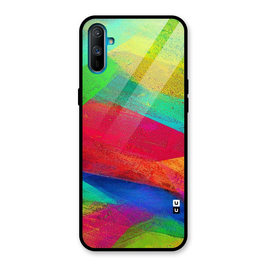 Paint Art Pattern Glass Back Case for Realme C3