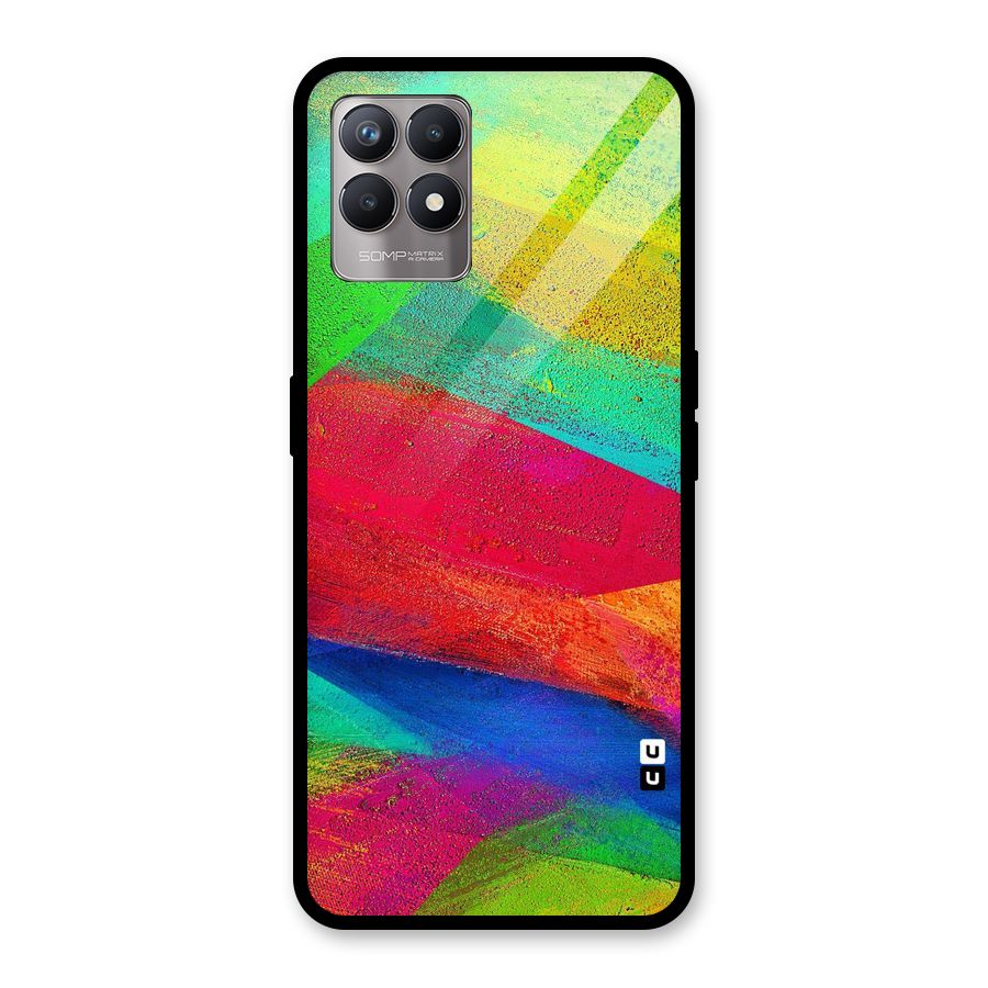 Paint Art Pattern Glass Back Case for Realme Narzo 50