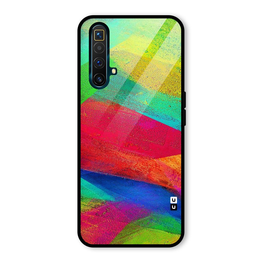 Paint Art Pattern Glass Back Case for Realme X3