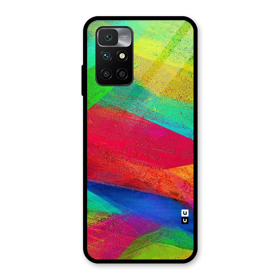 Paint Art Pattern Glass Back Case for Redmi 10 Prime