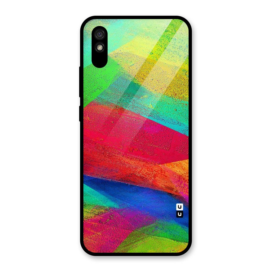 Paint Art Pattern Glass Back Case for Redmi 9A
