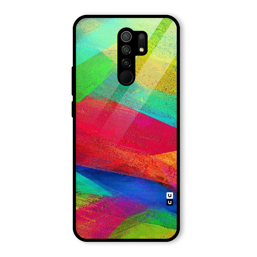 Paint Art Pattern Glass Back Case for Redmi 9 Prime