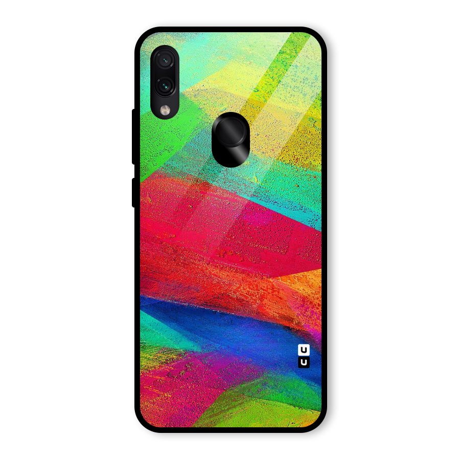 Paint Art Pattern Glass Back Case for Redmi Note 7S