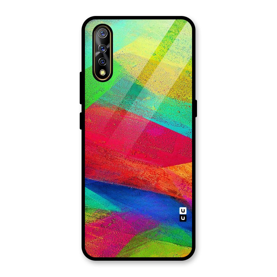 Paint Art Pattern Glass Back Case for Vivo S1